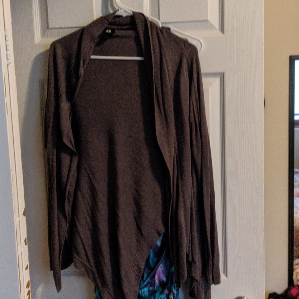 Brown cardigan